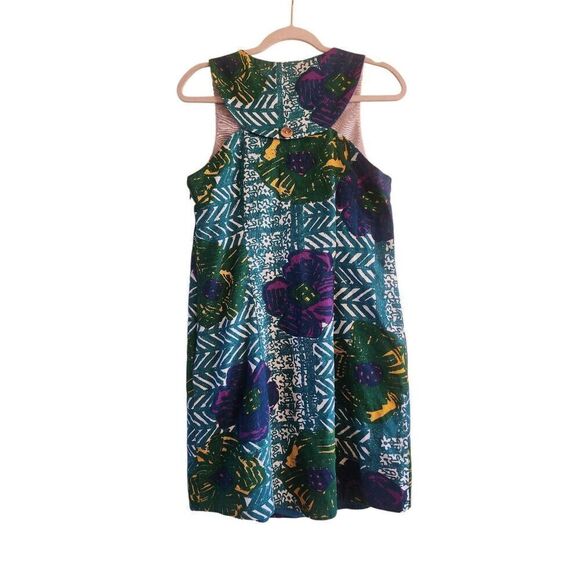 Anthropologie  Vanessa Virginia  Hibiscus  floral sheath dress size large - Picture 2 of 11